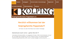Desktop Screenshot of kolping.poppelsdorf.de